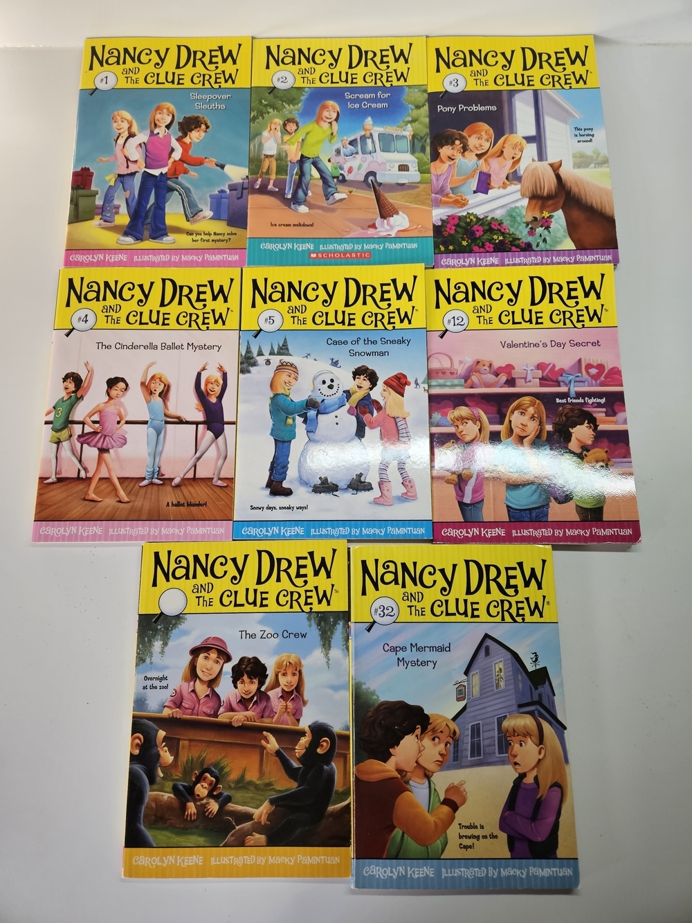 Nancy Drew and the Clue Crew Paperback Book Set 8 1 2 3 4 5 12 14 32 Keene